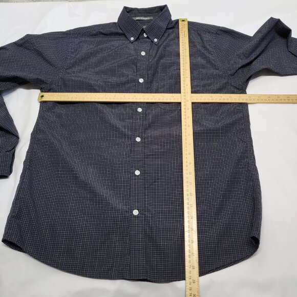 Eddie Bauer Shirt Button Up Mens Medium Relaxed Fit Long Sleeve Wrinkle Free - Picture 14 of 16